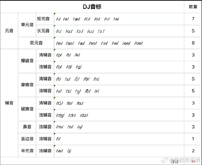 图1,DJ 音标